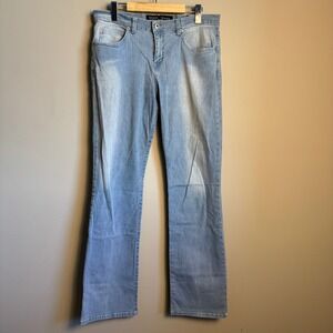 Guess Jeans Women's Bootcut Denim Pants Blue Size 31 Light Wash Fade Y2K Stretch